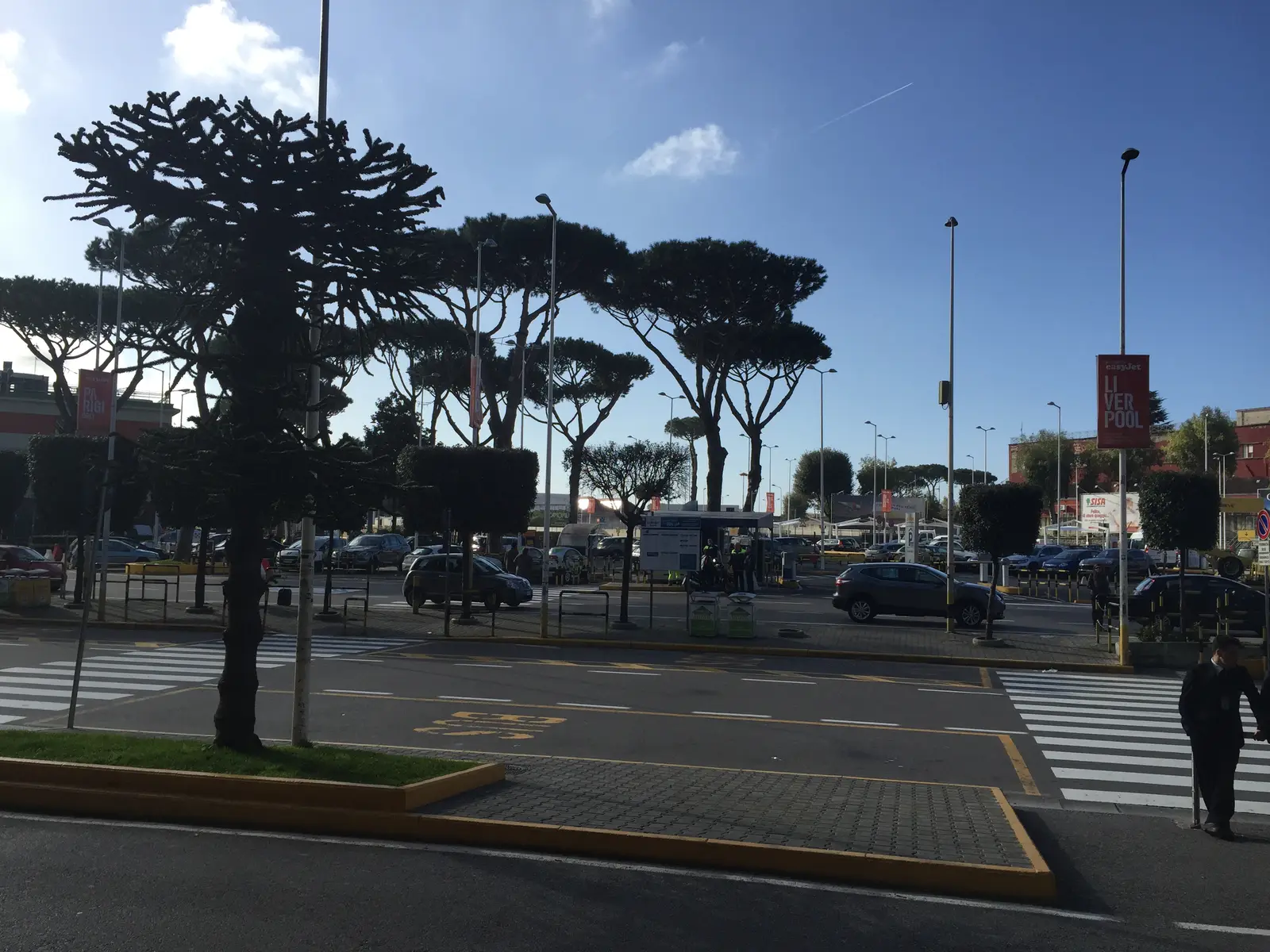 Entréområdet vid Naples International Airport i Capodichino